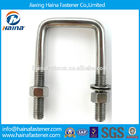 316 304 stainless steel round/square  u type bolts and nuts marine