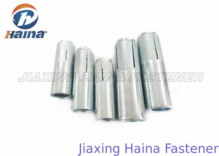 High Strength Expansion Anchor Bolt Carbon Steel Drop In Anchor M6 Blue Zinc Plated