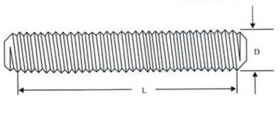 DIN835 Fully Threaded Rod SS316 SS304 316L B7 Double End Stud Bolts