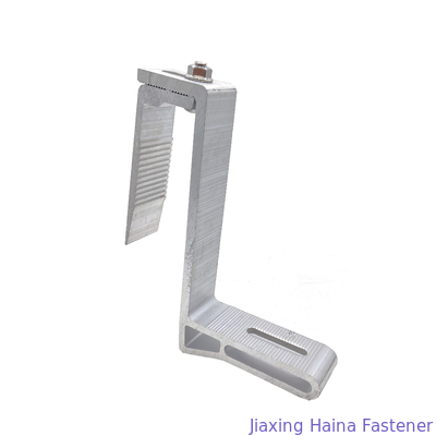 Aluminum MID End Clamp For Ground Or Flat Rooftop Solar Support Bracket