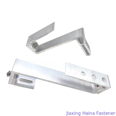 Aluminum MID End Clamp For Ground Or Flat Rooftop Solar Support Bracket