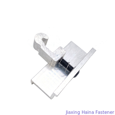 Aluminium Solar Roof Anodized Clamp For Solar Panel Mounting Structure