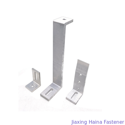 Aluminium Solar Roof Anodized Clamp For Solar Panel Mounting Structure