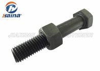 Half Thread Hex Head Bolts Carbon Steel Material Black Color For Fastening