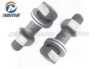 Right Thread Hex Head Bolts Zinc Plated Gray Color M16 * 85 For Chemical Industry