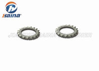 Bright Plated External Tooth Lock Washer , Stainless Steel Lock Washers For Machines
