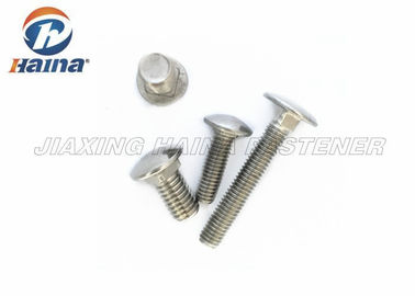 SS304 M8 Full Thread Square Neck Bolts 50mm Length carriage bolts