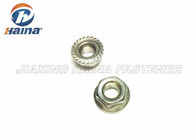 Stainless Steel 316 A4 - 70 Plain Color Metric Hex Flange Nuts for Pipe connections