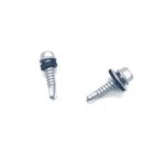 Stainless Steel 304+410 Hexagon Flange Drilling Bi Metal Screw With EPDM Washer