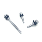 Stainless Steel 304 410 Hex Head Self Drilling Bi Metal Screw With EPDM Washer