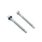 Stainless Steel 304 410 Hex Head Self Drilling Bi Metal Screw With EPDM Washer