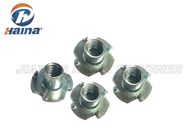 Zinc Plated Custom Fasteners Square Head Gr 4.8 Tee Nut / T Nut With 4 Prong