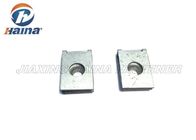 Galvanized U Clip Fasteners Spring Steel Black Oxide M6 * 22 * 28 For Iron Board Fixed