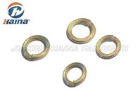 Spring Steel Washers Yellow Zinc Plated , Carbon Steel Washers Customized
