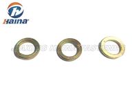 Spring Steel Washers Yellow Zinc Plated , Carbon Steel Washers Customized