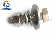 M4 M8 stainless steel 304 316 Hex Head bolts with hex nuts and washers