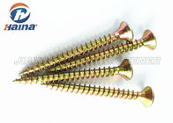 Yellow ZInc Plated Countersunk Head drywall  Self Tapping Screws