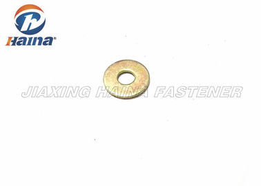 Color Plated Flat Washers Plain Carbon Steel Round Head For Iron Stamping Out