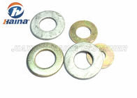 Color Plated Flat Washers Plain Carbon Steel Round Head For Iron Stamping Out