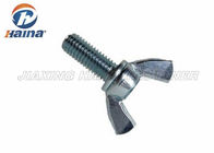 Zinc Plated Square Metric Series Carbon Steel Wing Bolt For Metal Building