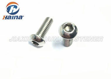 Hexagon Socket Button Head Stainless Steel Machine Screws , Hex Head Screws ISO7380