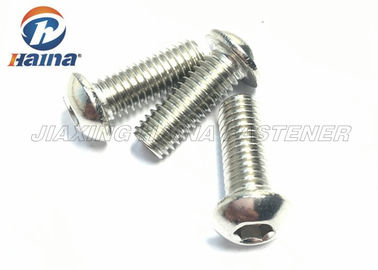 Hexagon Socket Button Head Stainless Steel Machine Screws , Hex Head Screws ISO7380