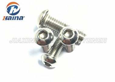 Hexagon Socket Button Head Stainless Steel Machine Screws , Hex Head Screws ISO7380