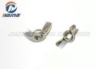 Plain Finish Stainless Steel 304 316 M4-M64 Cold Forged Butterfly  Wing Nut