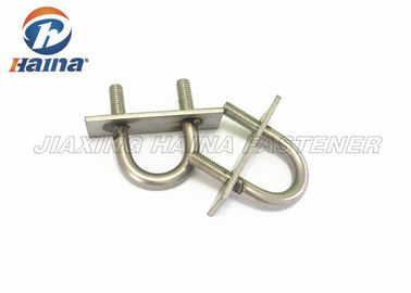 SS316 SS304L Stainless Steel U Bolts and Washer For Metal Buliding