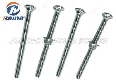 Square Neck Coach Zinc Plated Carriage Bolts for Timber with Flange Nut