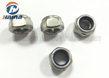 DIN 985 304 Stainless Steel Hex Nylon Insert Lock Nuts For Locking Connector