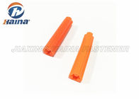 Orange / Blue / White 5/16x1&quot; Concrete Plastic Nylon Wall Plugs Anchor Bolt