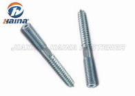 Carbon Steel Dowel Hanger Self Tapping Screws Zinc Plated Double End Threaded