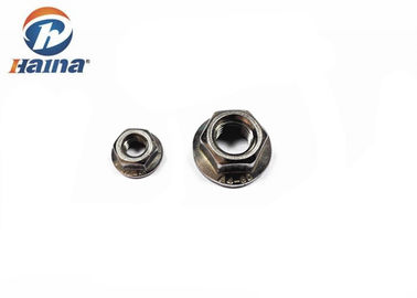 SS316 / SS304 ASME / ANSI Plain Hex Flange Nuts With Serrated