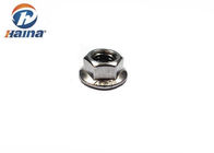 SS316 / SS304 ASME / ANSI Plain Hex Flange Nuts With Serrated