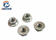 Stainless SS304 SS316 Hex Head Nuts DIN6923 ISO 7063 Pipeline Connection