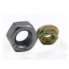 8 Grade Carbon Steel Color Zinc Plated Hex Head Nuts With Flange , Free Sample