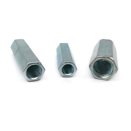 DIN6334 Carbon Steel White Zinc Plated Polish Surface Hex Coupling Nut