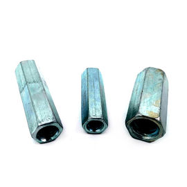 DIN6334 Carbon Steel White Zinc Plated Polish Surface Hex Coupling Nut