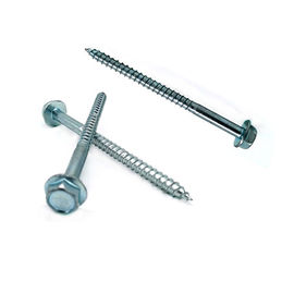 Blue White Zinc Plated Hex Head Screw With Flange