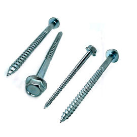 Blue White Zinc Plated Hex Head Screw With Flange