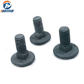 Hot Dip Galvanized Mushroom Head Coach carriage bolts For Electric Tower