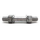 Grade 5.8 6.8 M16 M20 HDG Double Ends Metric Stud Bolts and Nuts