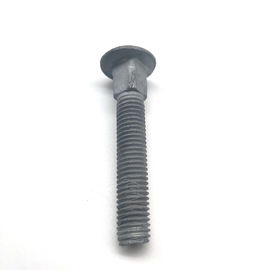 M24 M30 Carbon Steel Long Neck Carriage Bolt With Fine Pitch Thread