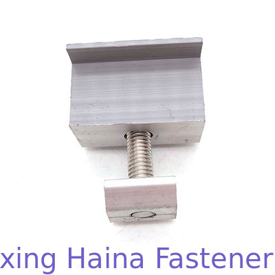 Mid Aluminum Solar Panel Mounting  Clamp with Hex Socket Head Cap Screw