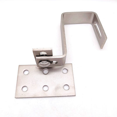 A4 Stainless Steel Solar Panel Custom Mounting Adjustable Tile Roof Hook