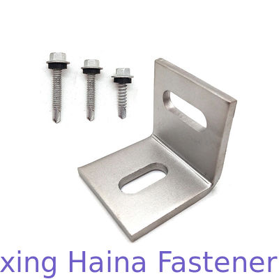 Aluminum/Stainless Steel L Feet Flange Hex Self Drilling Screw and End Clamp