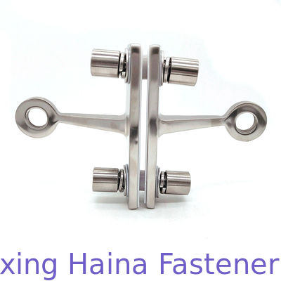 Two Arms Mirror Finish SS316 Glass Facade Curtain Wall Fitting