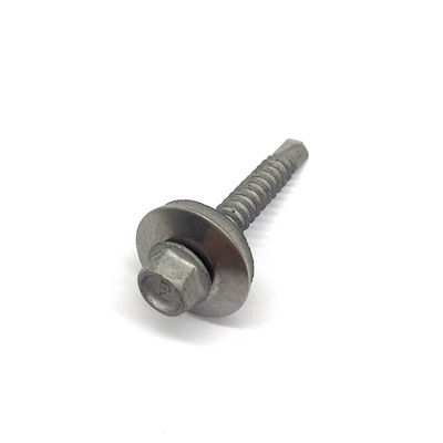 Solar Photovoltaic System Hexagon Flange Drill Bimetal Screw with EPDM Washer