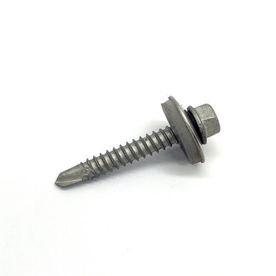 Solar Photovoltaic System Hexagon Flange Drill Bimetal Screw with EPDM Washer